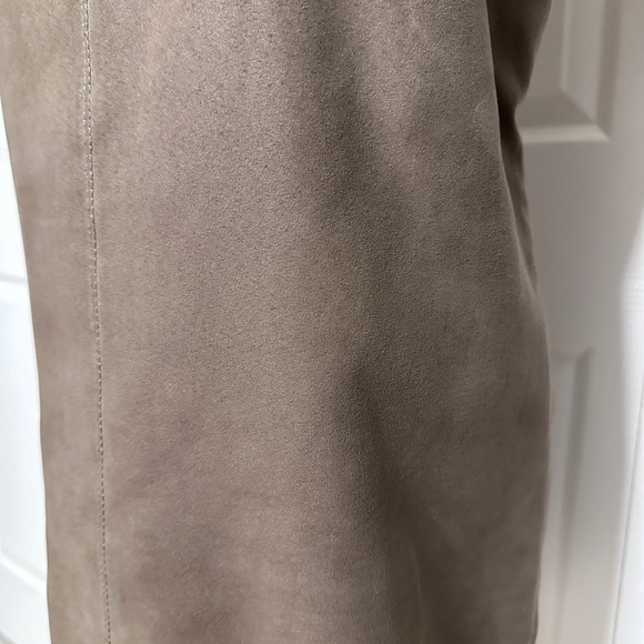 ZARA BASIC brown suede like dress; zipper in back; like new! Size Large - Picture 8 of 9